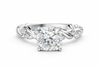CUSHION TWISTED PAVE RING