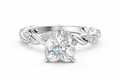 HEART TWISTED PAVE RING