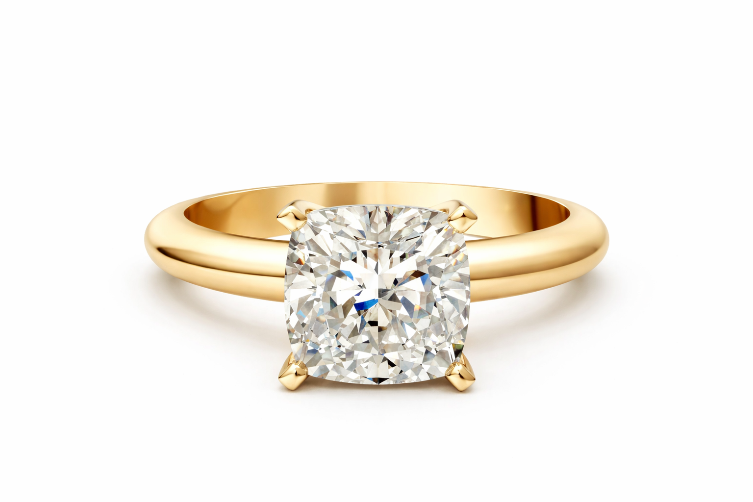 CUSHION SOLITAIRE - M&D Signature Jewels