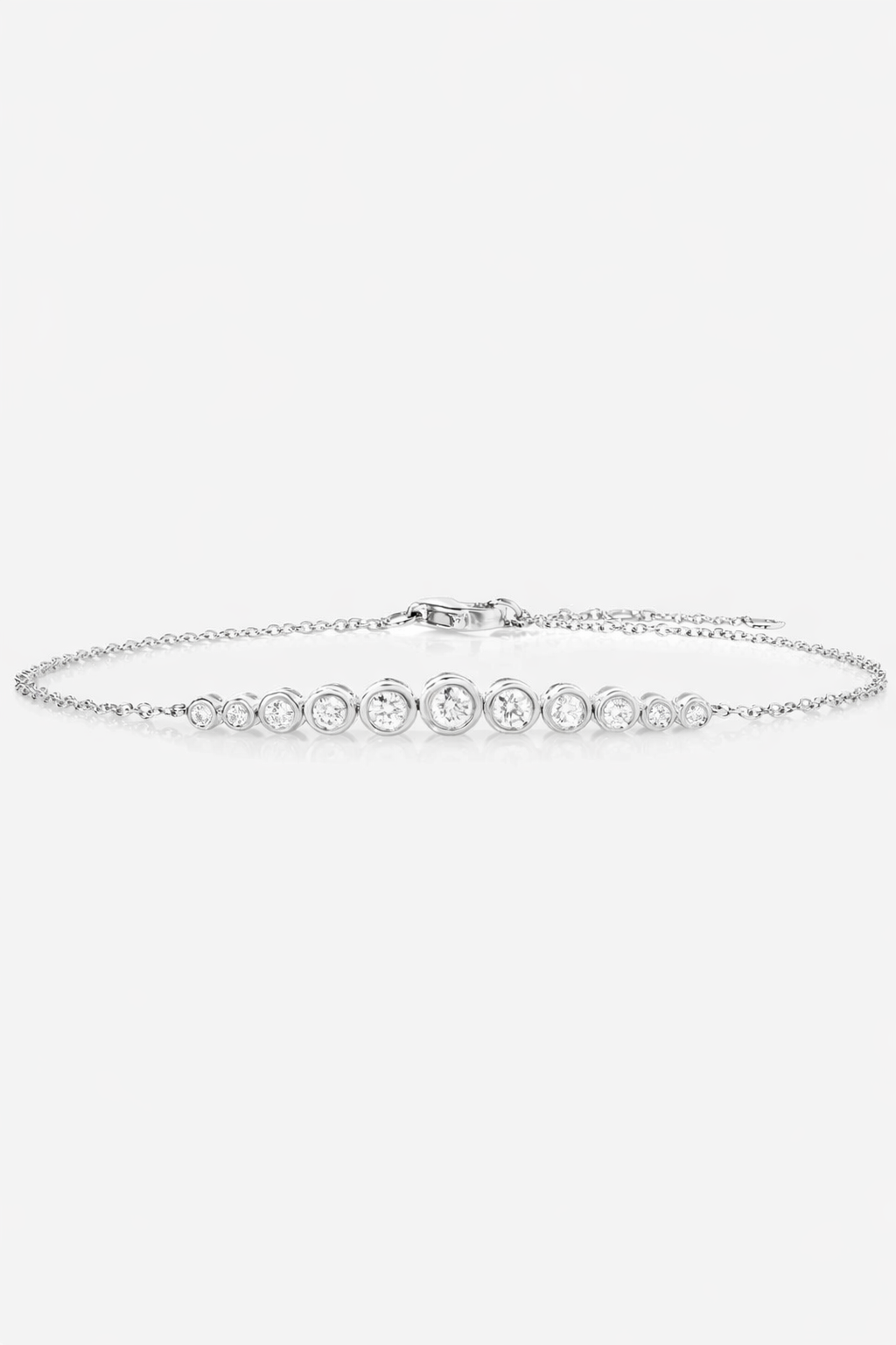 GRADUATED BEZEL DIAMOND BRACELET