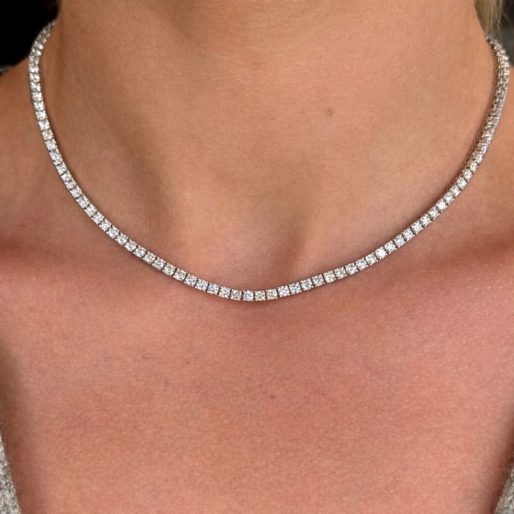 ROUND  TENNIS NECKLACE - M&D Signature Jewels