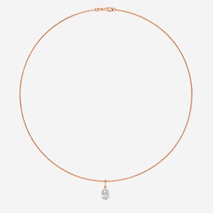 PEAR OMEGA NECKLACE - M&D Signature Jewels