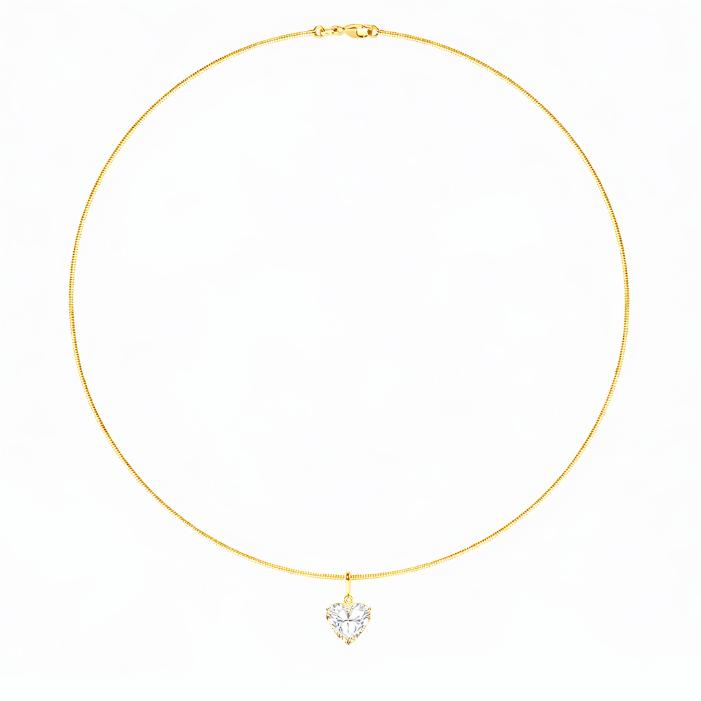 HEART OMEGA NECKLACE - M&D Signature Jewels