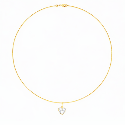 HEART OMEGA NECKLACE - M&D Signature Jewels