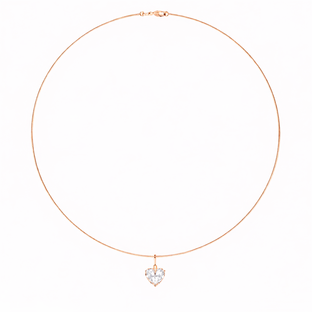 HEART OMEGA NECKLACE - M&D Signature Jewels