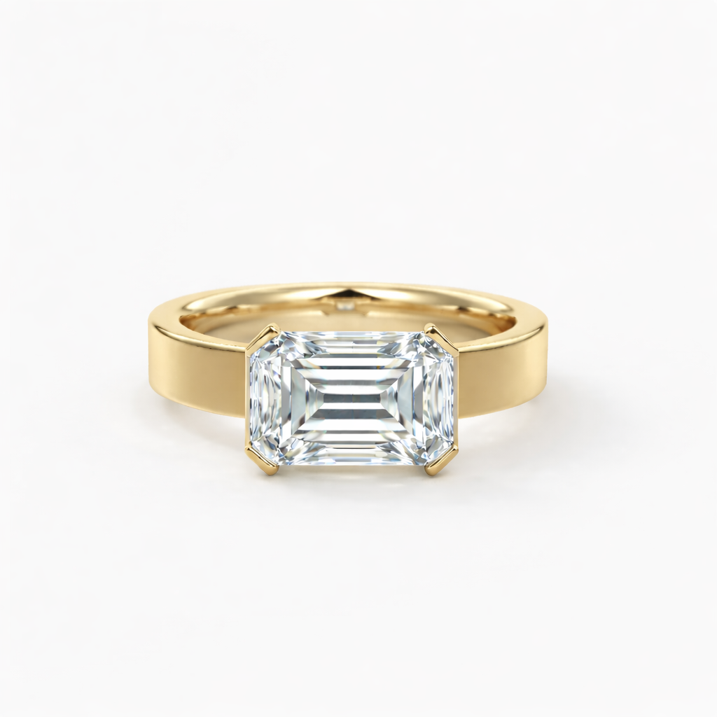 EMERALD EAST WEST RING - M&D Signature Jewels