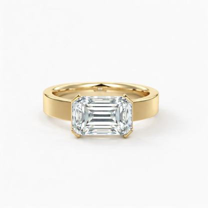 EMERALD EAST WEST RING - M&D Signature Jewels