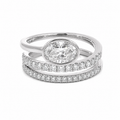 OVAL FANCY PAVE WEDDING RING