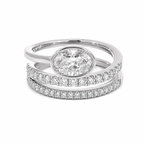 OVAL FANCY PAVE WEDDING RING