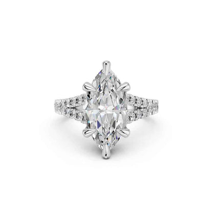 MARQUISE SPLIT SHANK WITH PAVE STONE