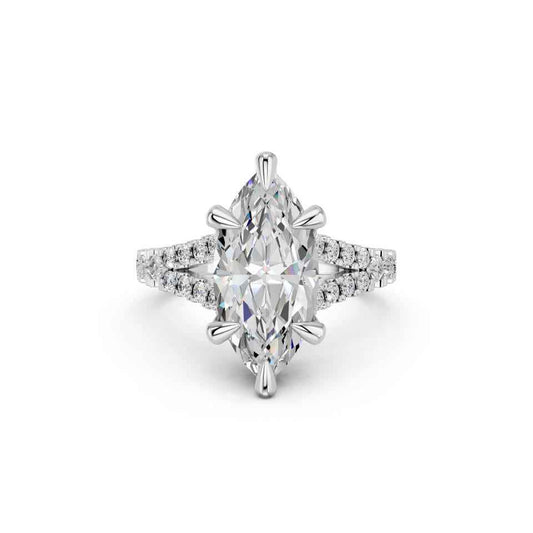 MARQUISE SPLIT SHANK WITH PAVE STONE