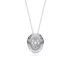 OVAL HALO PENDANT