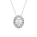 OVAL HALO PENDANT