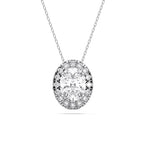 OVAL HALO PENDANT