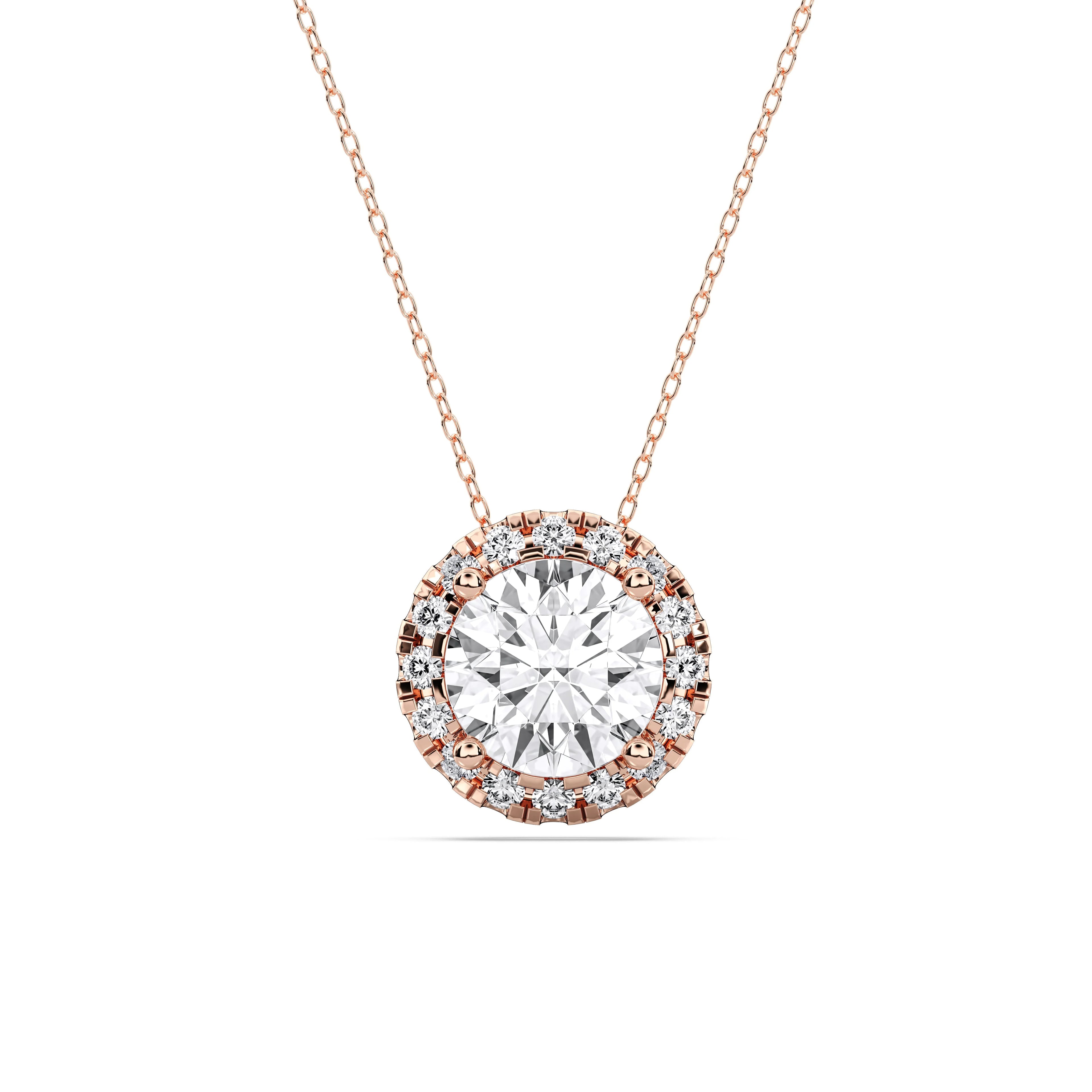 ROUND HALO PENDANT