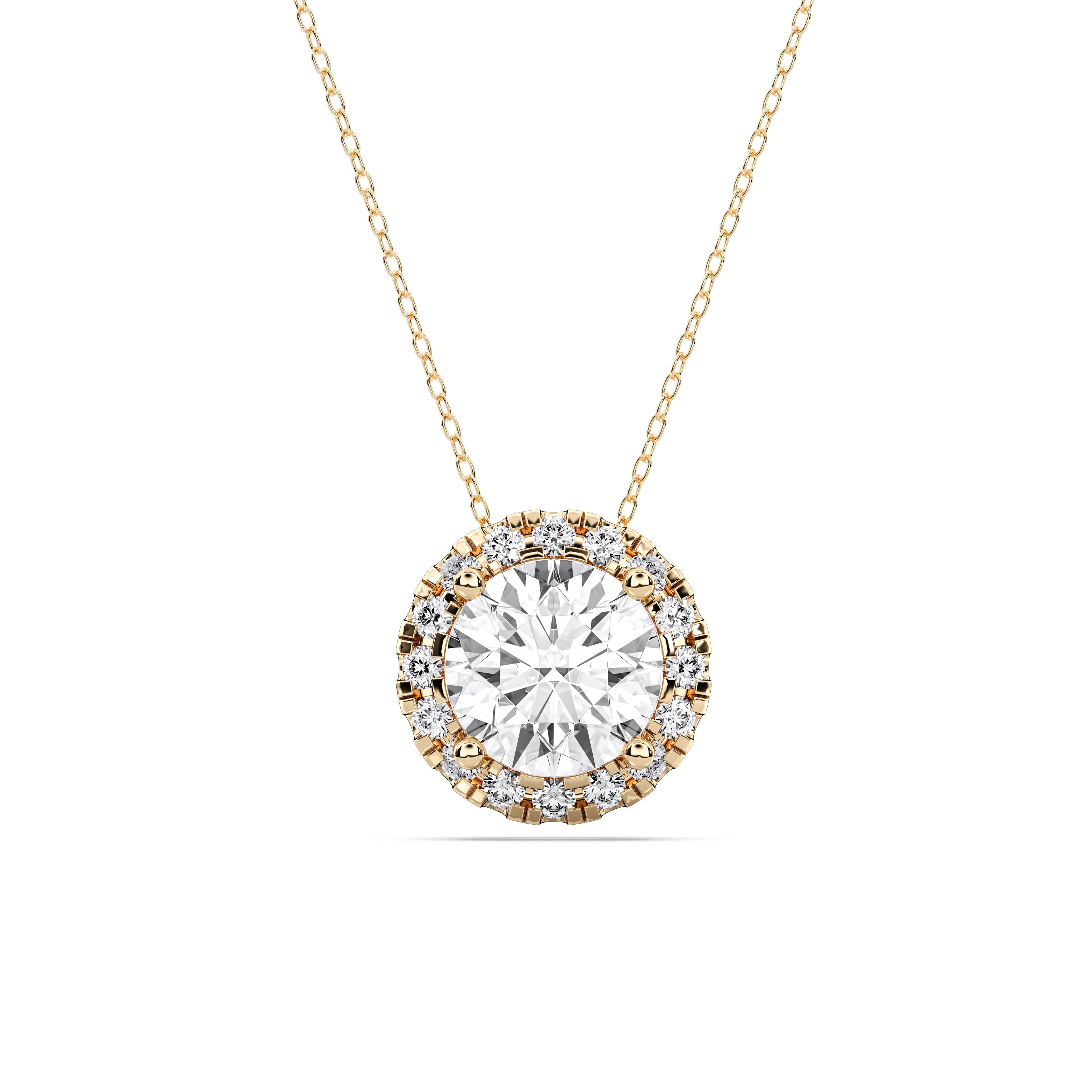 ROUND HALO PENDANT