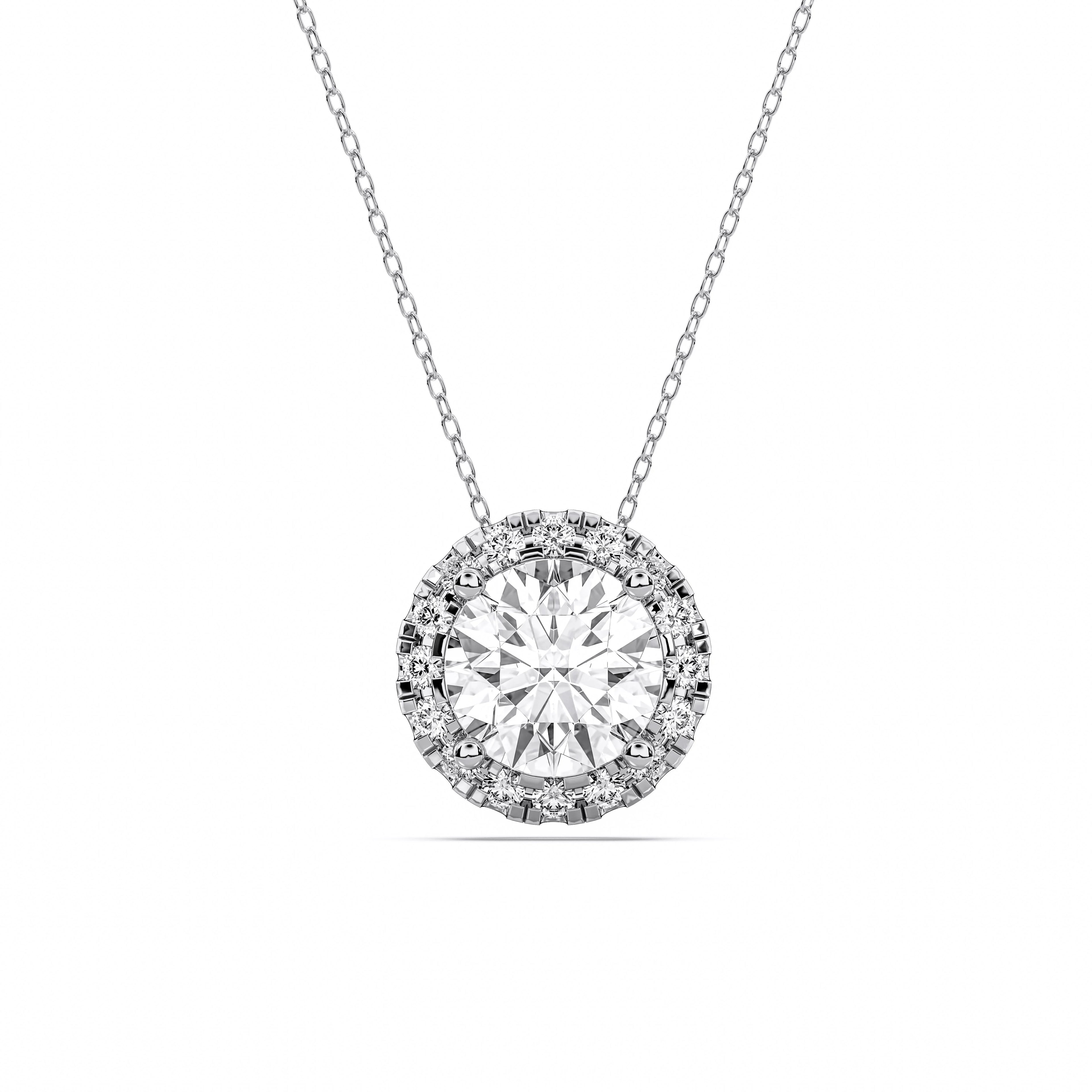ROUND HALO PENDANT