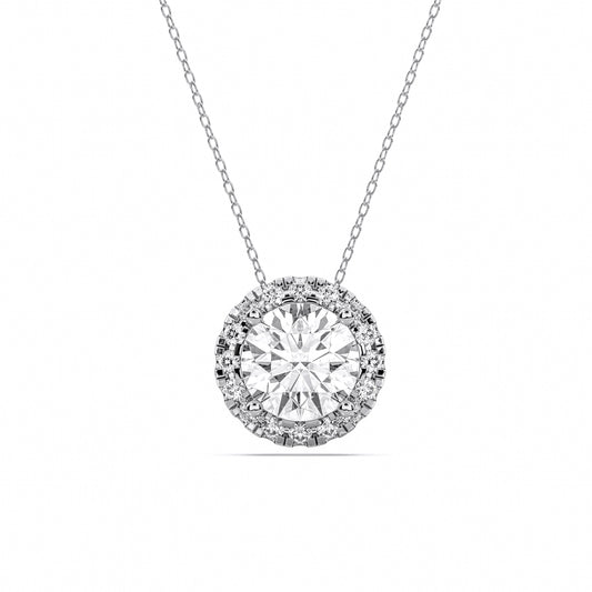 ROUND HALO PENDANT