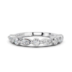 MARQUISE ROUND WEDDING BAND