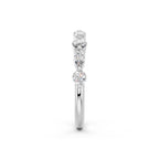 MARQUISE ROUND WEDDING BAND