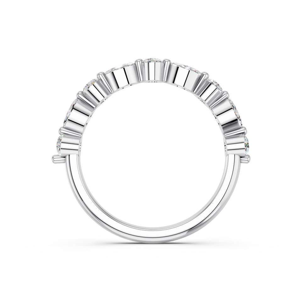 MARQUISE ROUND WEDDING BAND