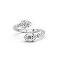 PEAR 2 STONE FANCY RING