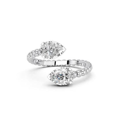 PEAR 2 STONE FANCY RING - M&D Signature Jewels