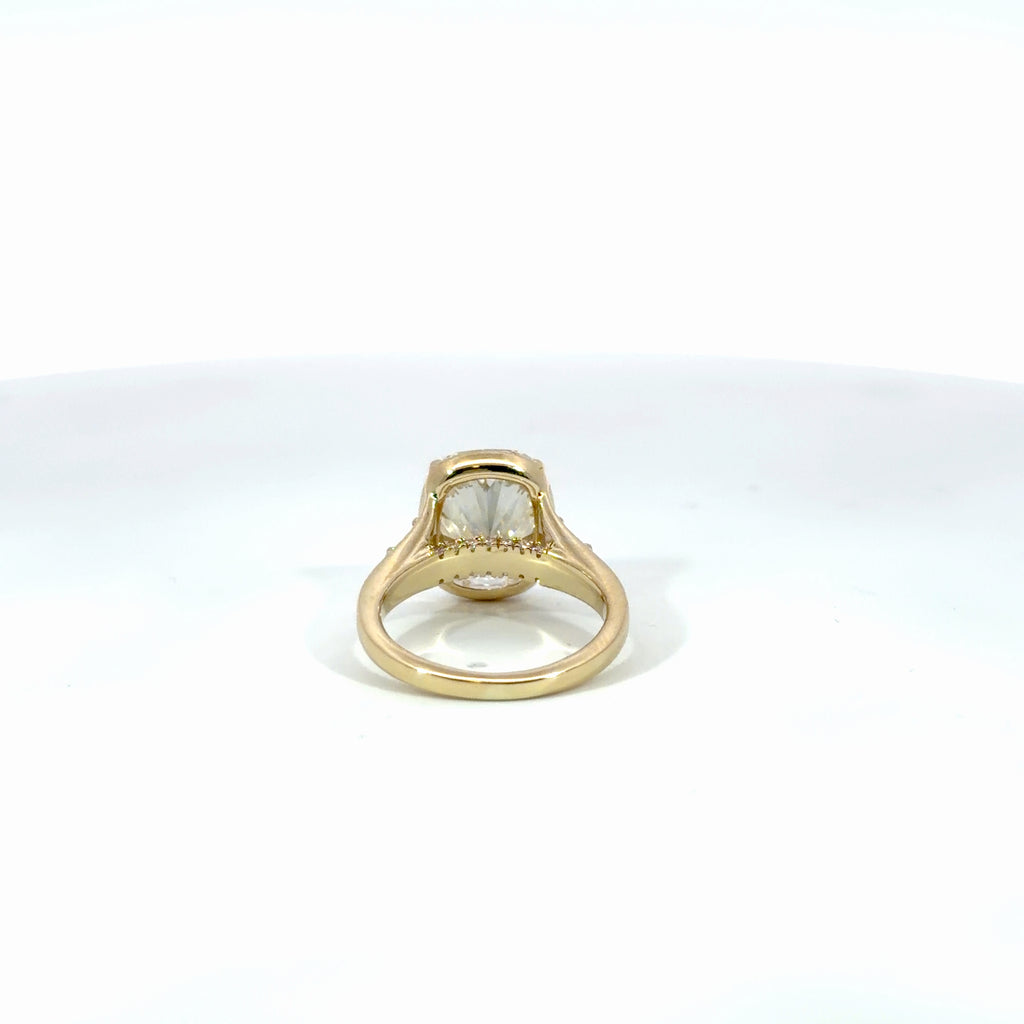 Taylor inspired Cushion Ring