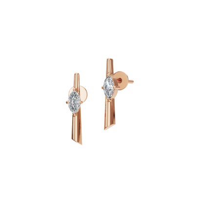 SLEEK MARQUISE EARRING - M&D Signature Jewels