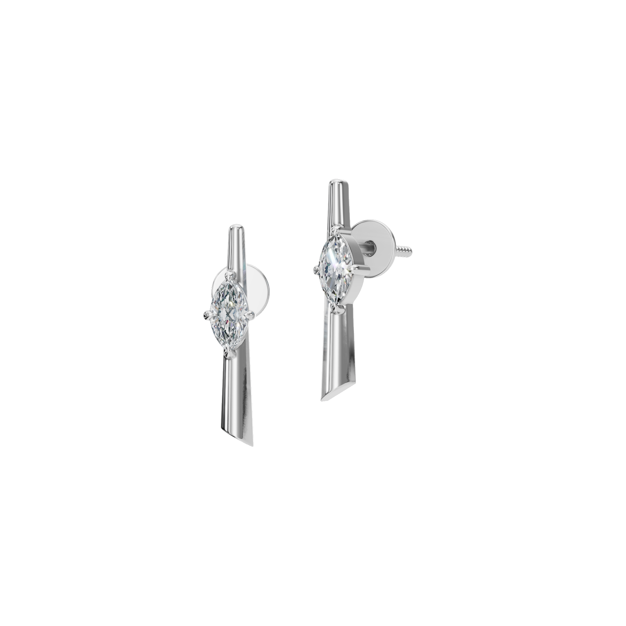 SLEEK MARQUISE EARRING