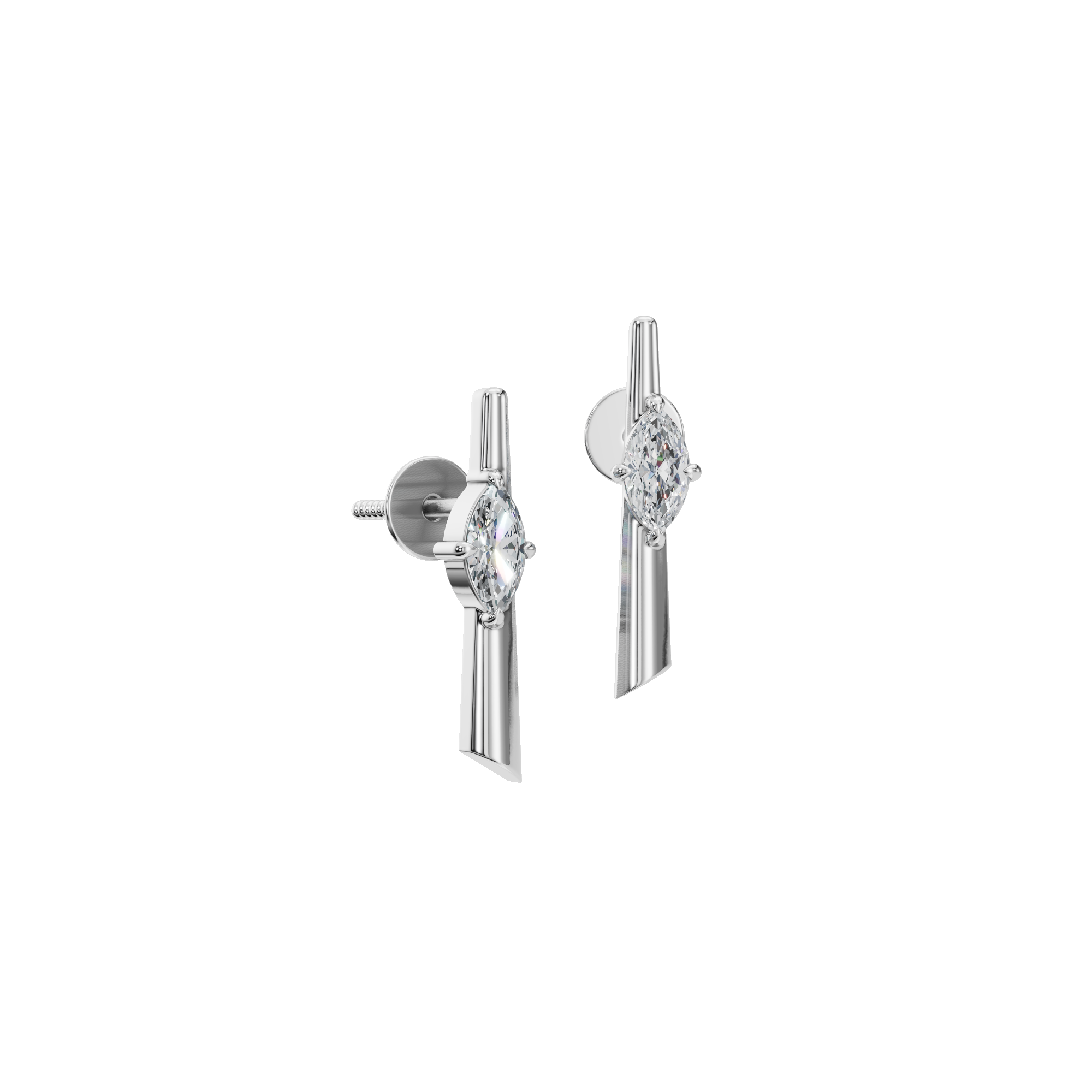 SLEEK MARQUISE EARRING
