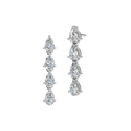 PEAR 4 STONE DROP EARRING