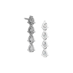 PEAR 4 STONE DROP EARRING