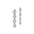 PEAR 4 STONE DROP EARRING