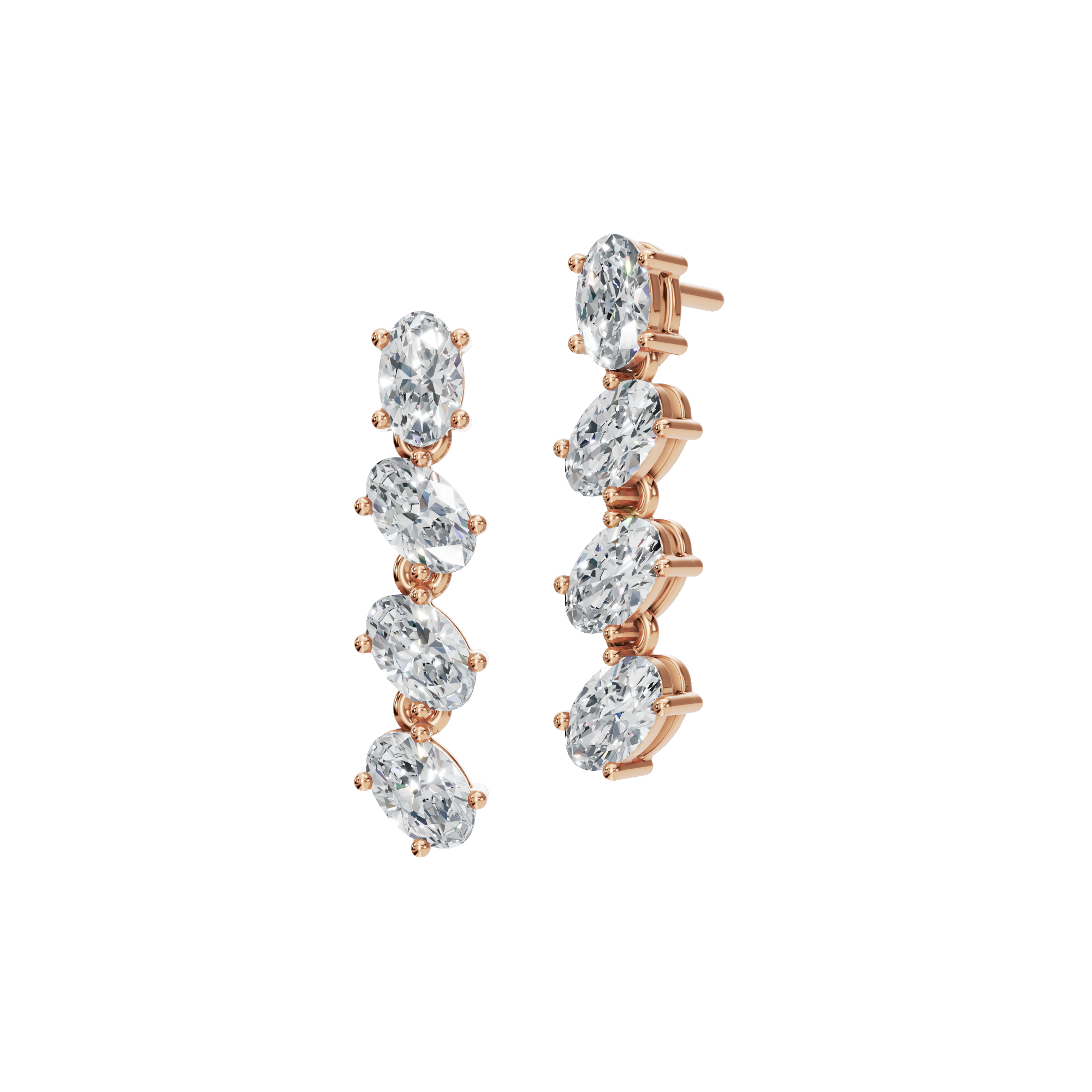 OVAL DROP EARRING