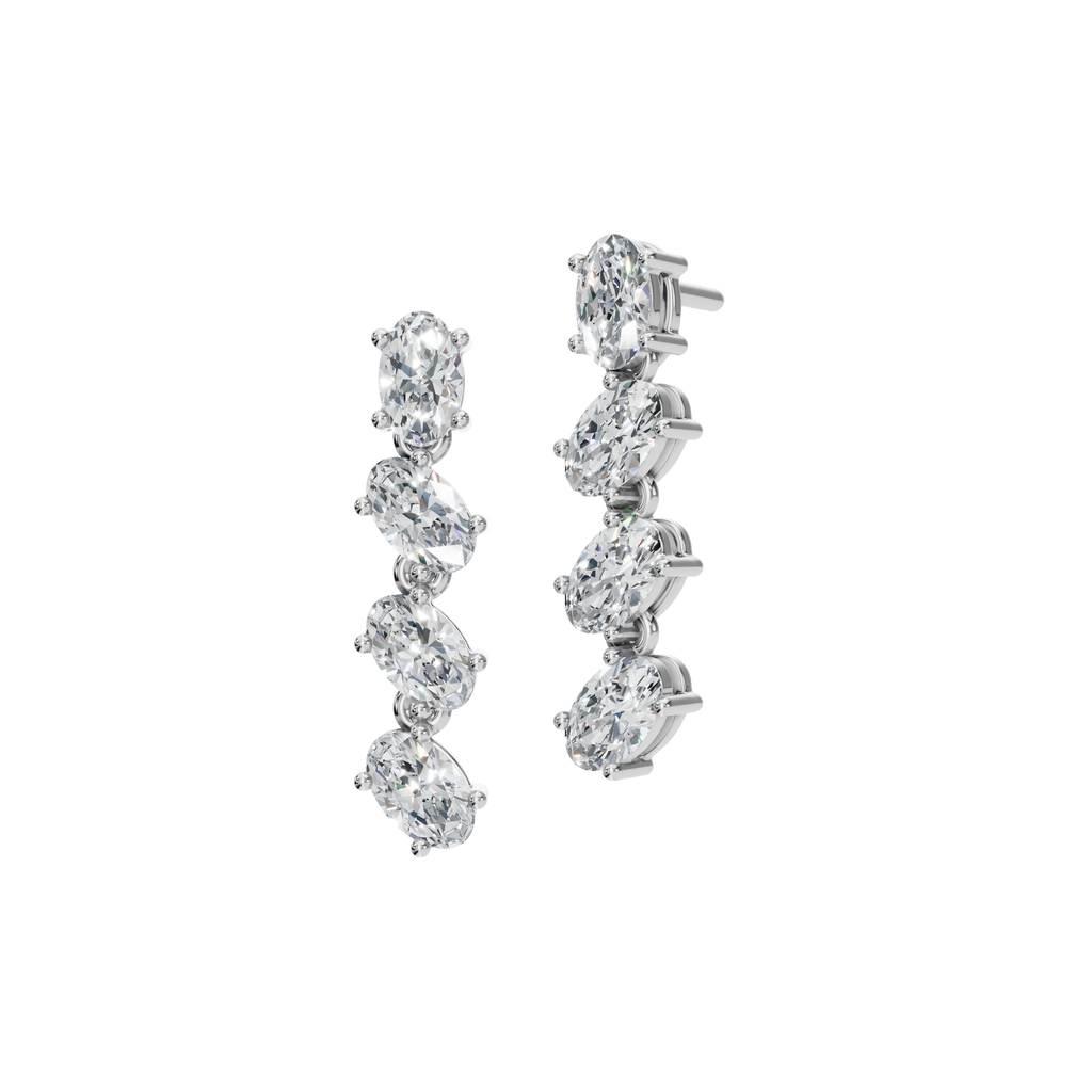 OVAL DROP EARRING