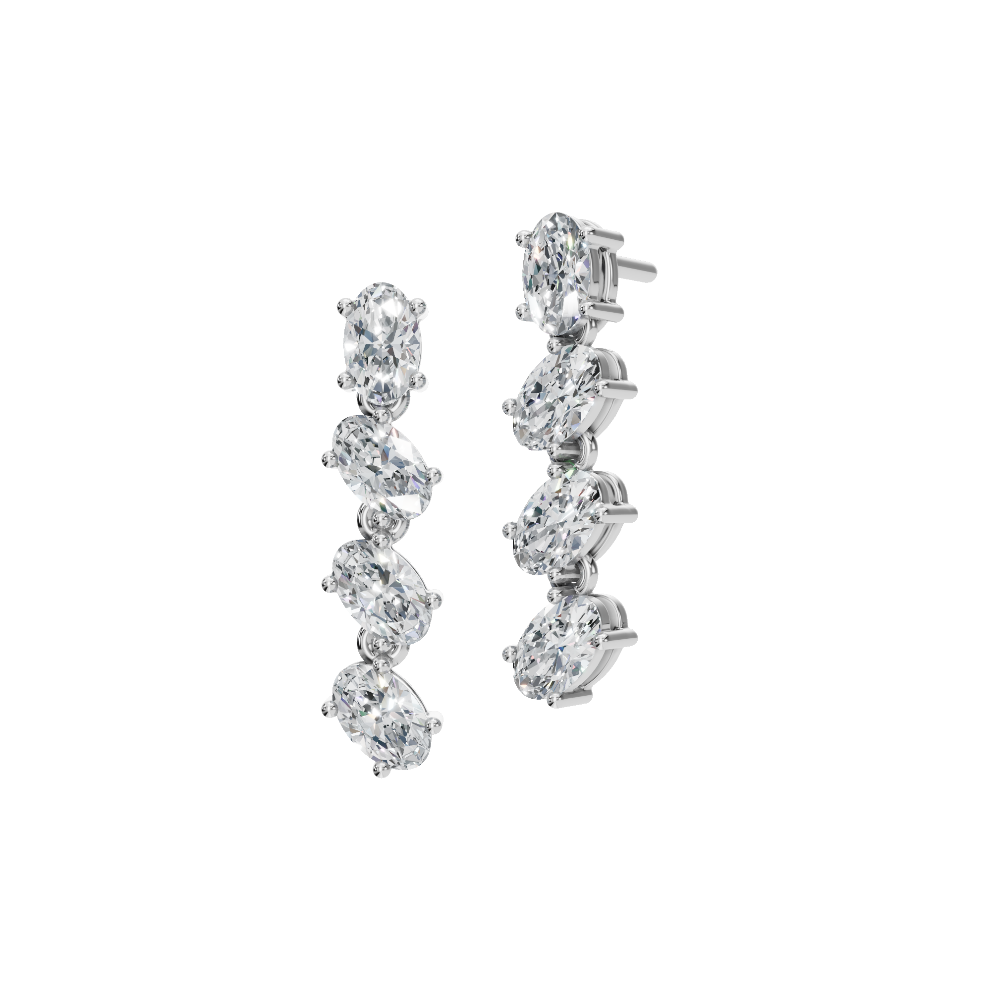 OVAL DROP EARRING