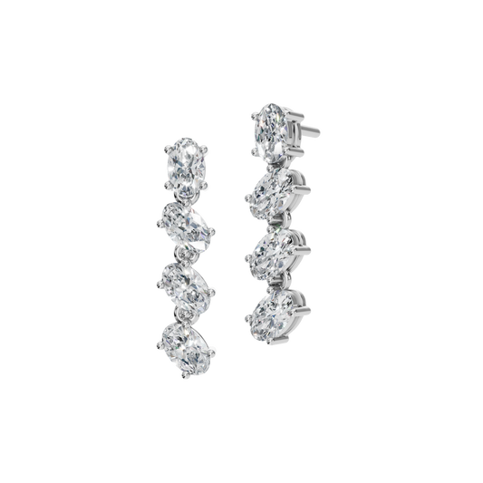 OVAL DROP EARRING
