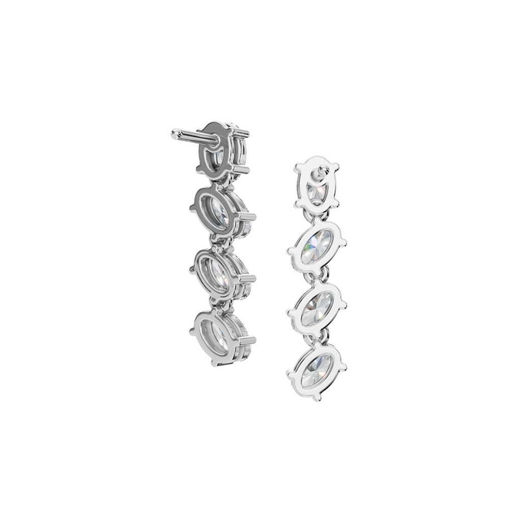 OVAL DROP EARRING