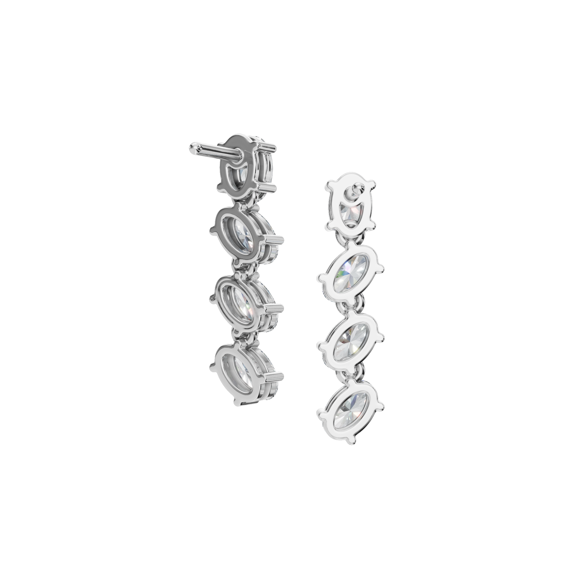 OVAL DROP EARRING