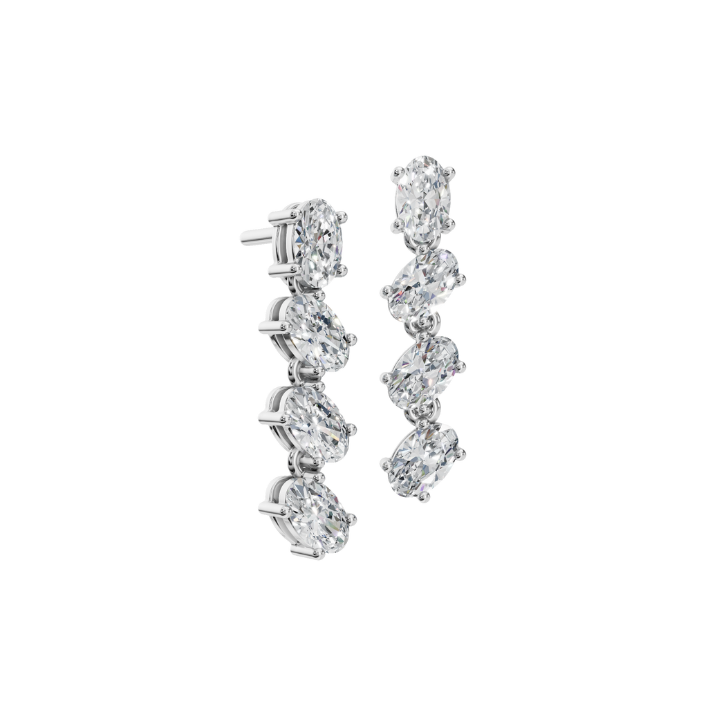 OVAL DROP EARRING