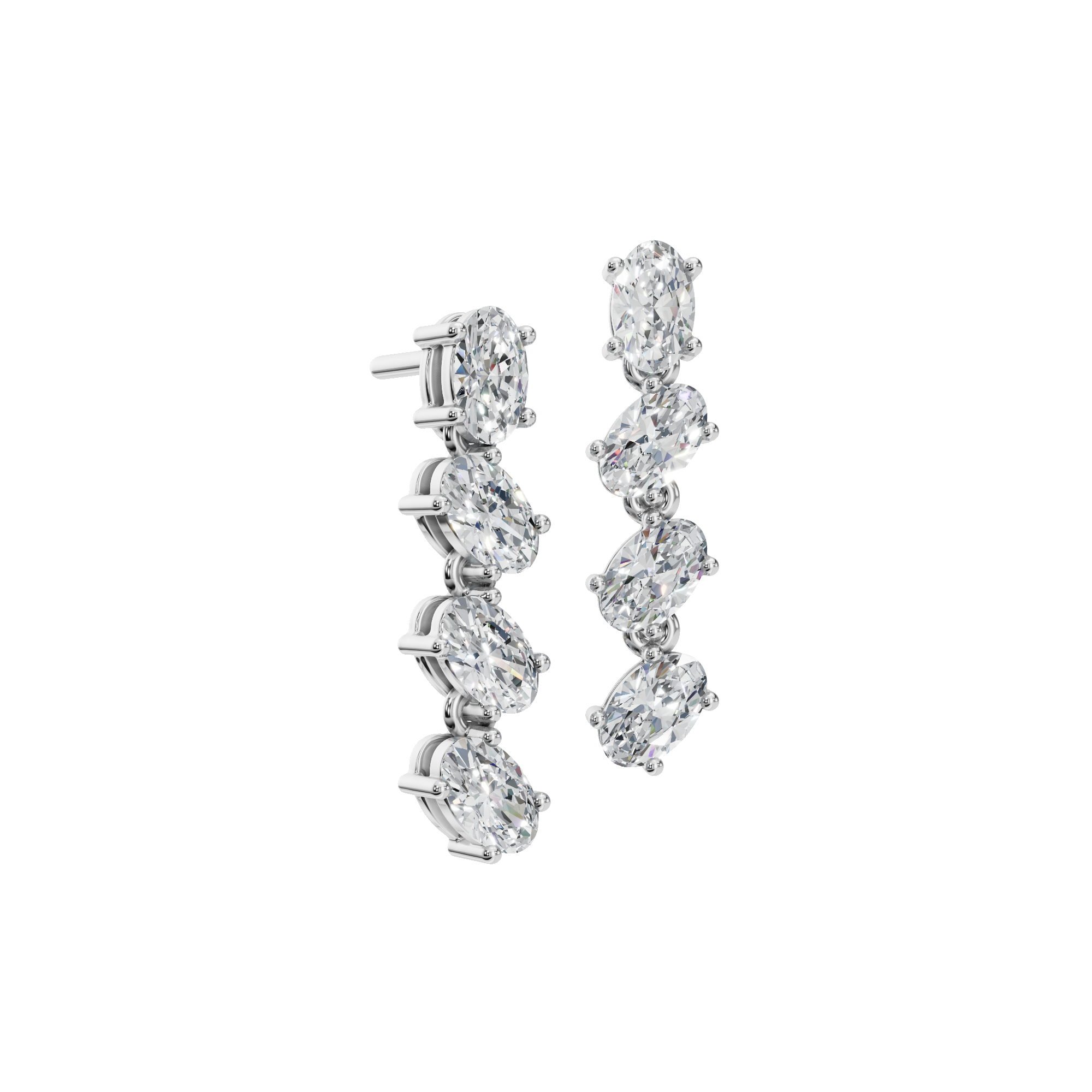 OVAL DROP EARRING