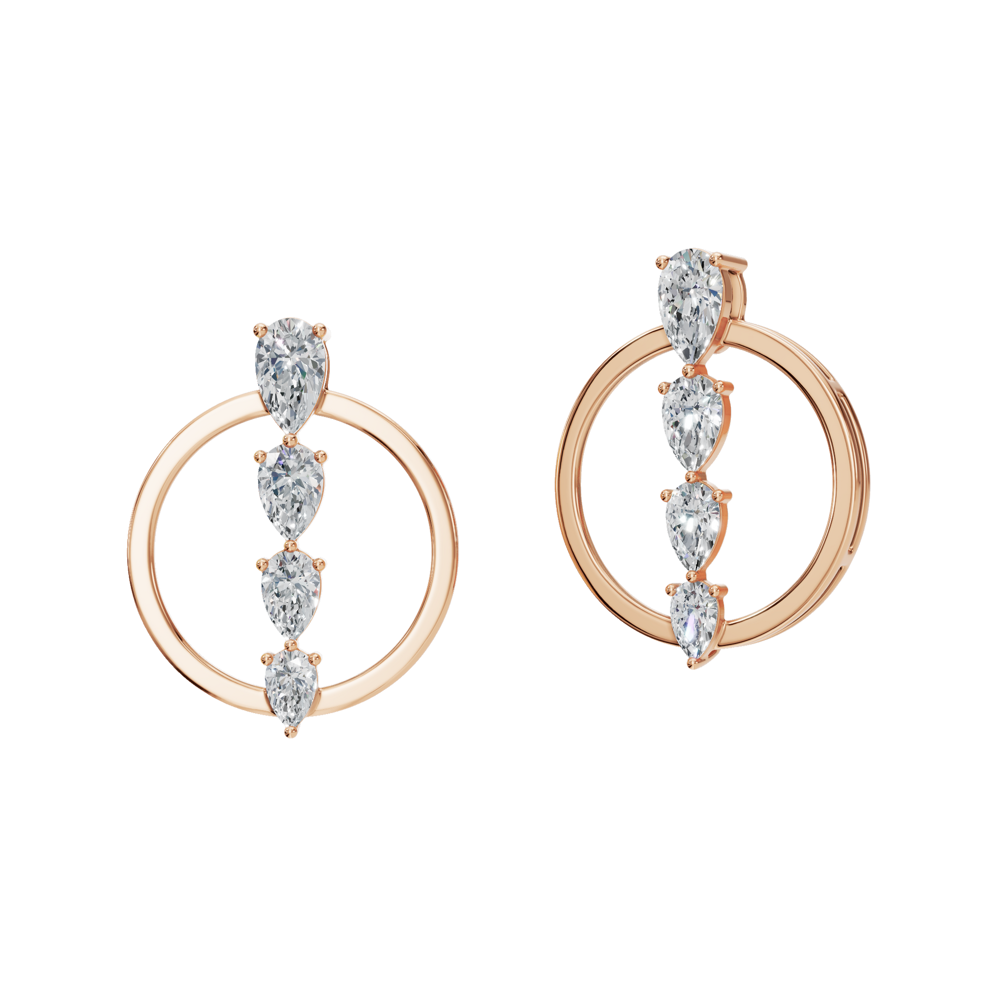PEAR GRADUATED EARRING - M&D Signature Jewels