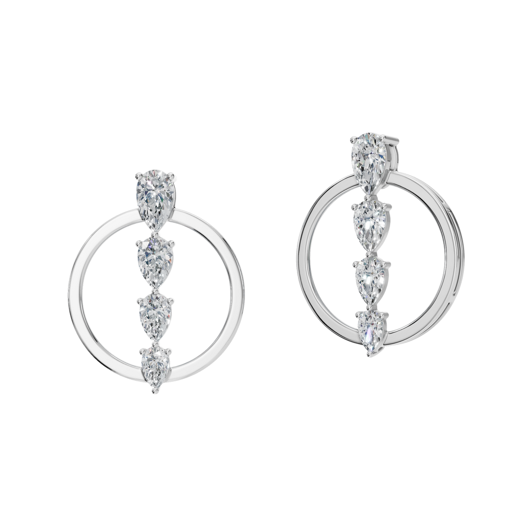 PEAR GRADUATED EARRING