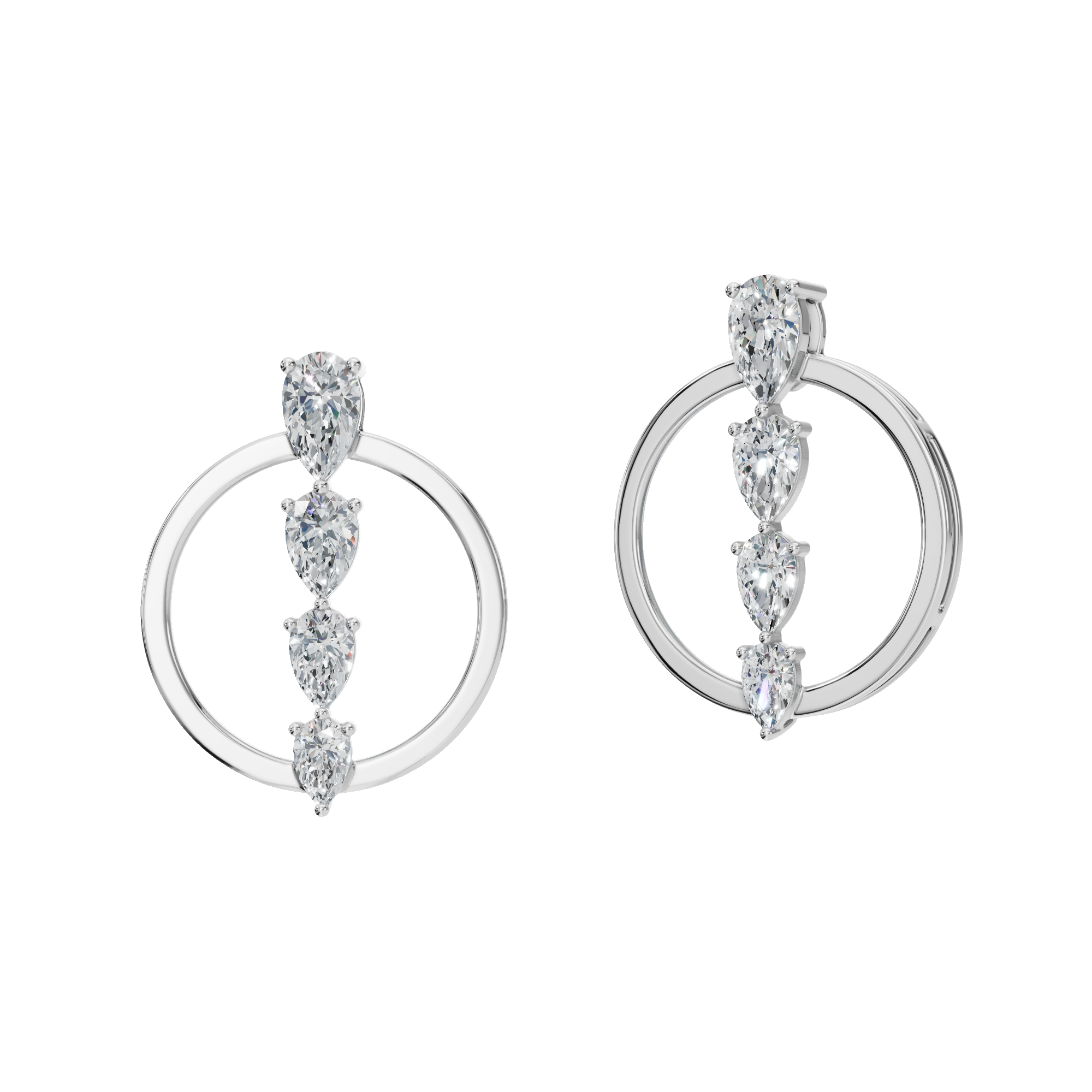 PEAR GRADUATED EARRING
