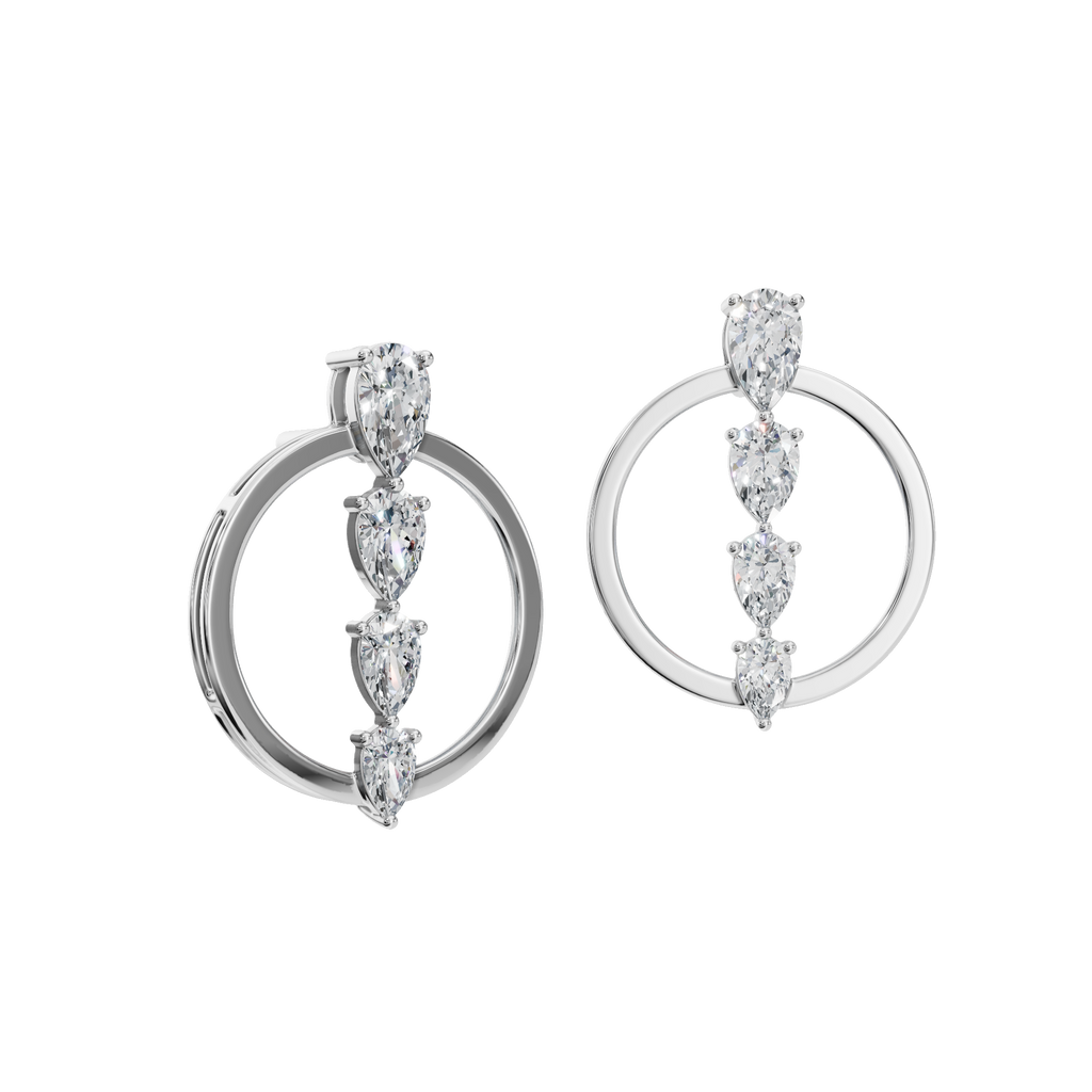 PEAR GRADUATED EARRING