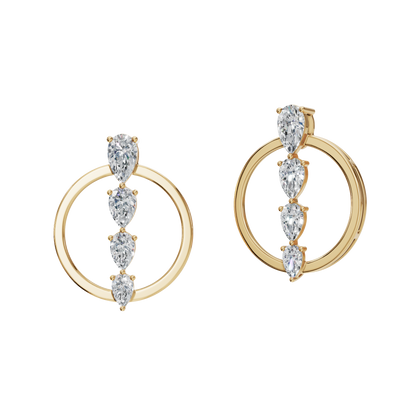 PEAR GRADUATED EARRING - M&D Signature Jewels