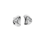 ROUND DOUBLE BEZEL FANCY EARRING