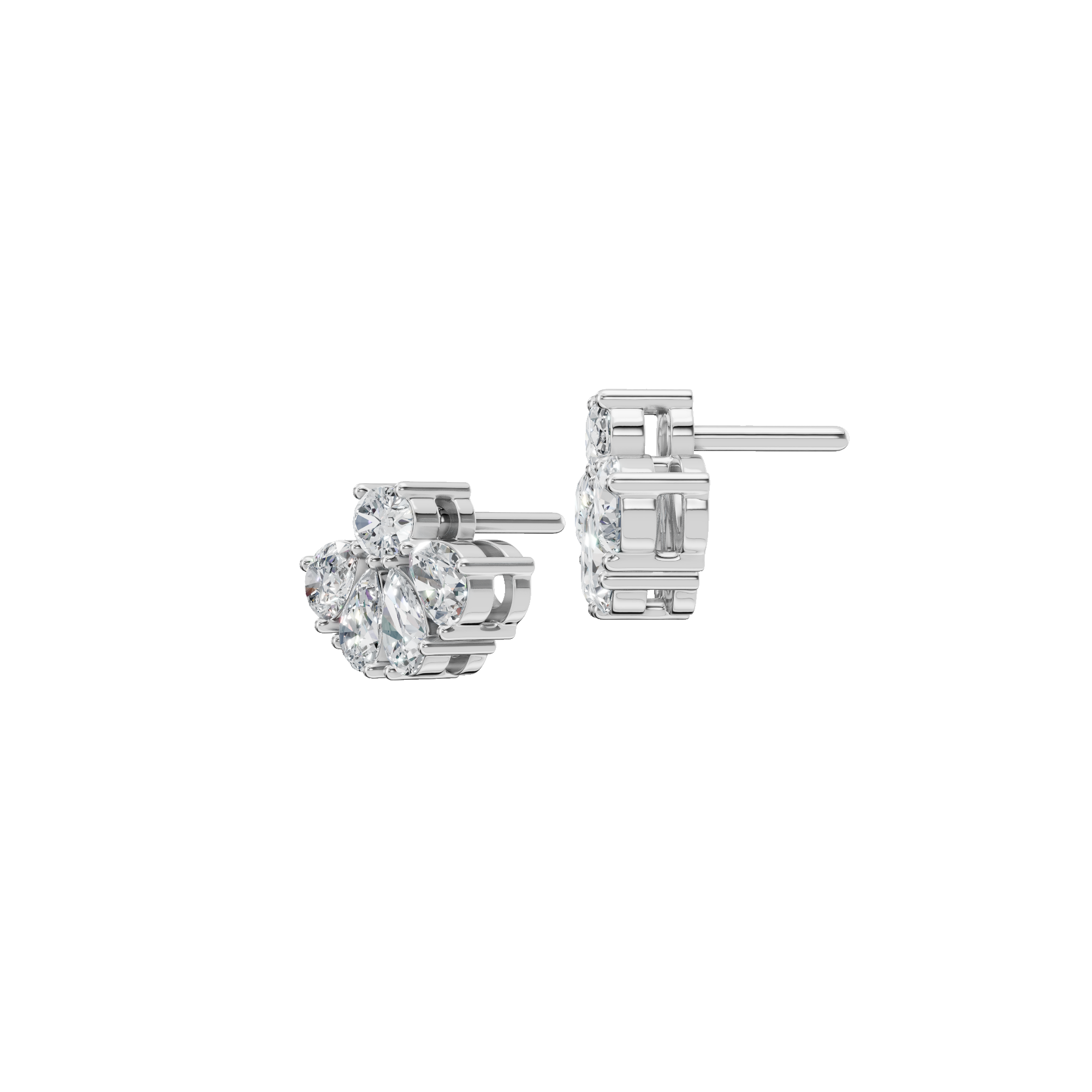 OVAL PEAR FANCY EARRING