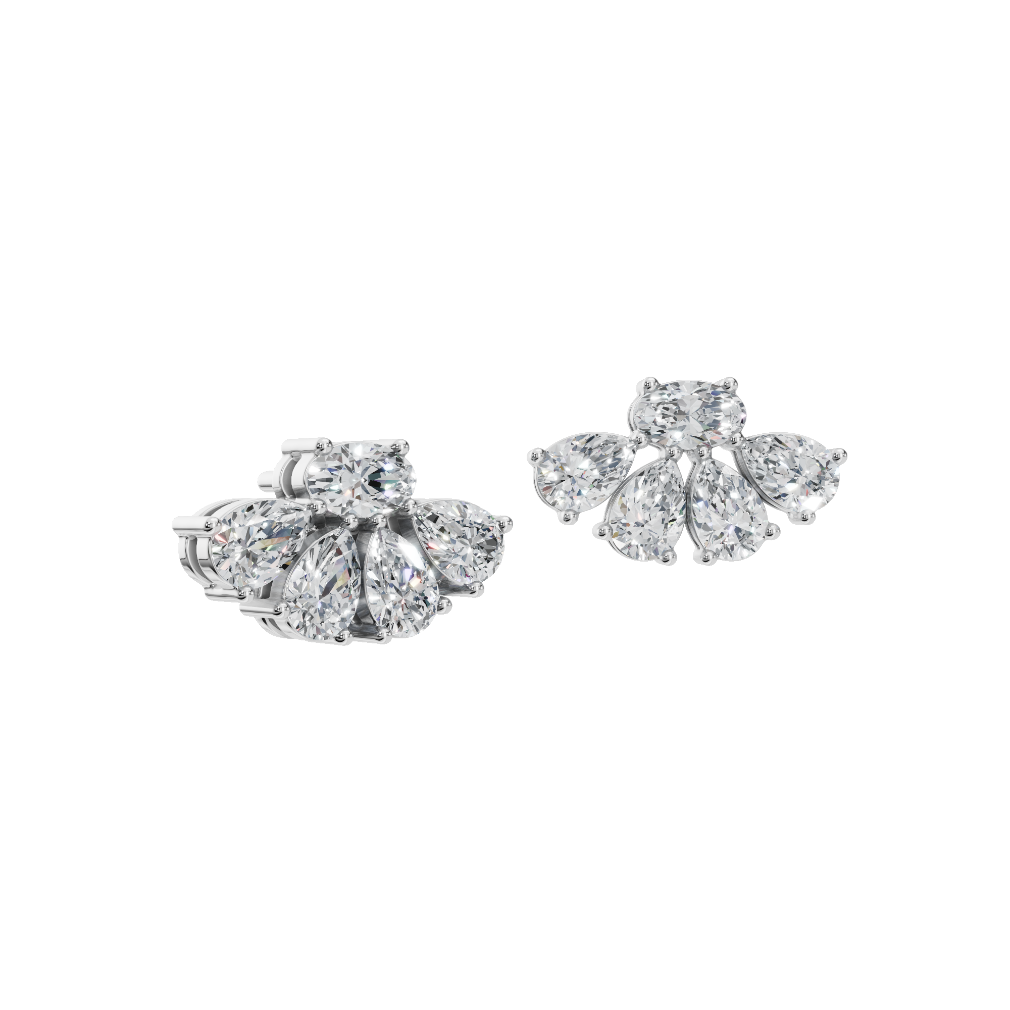 OVAL PEAR FANCY EARRING